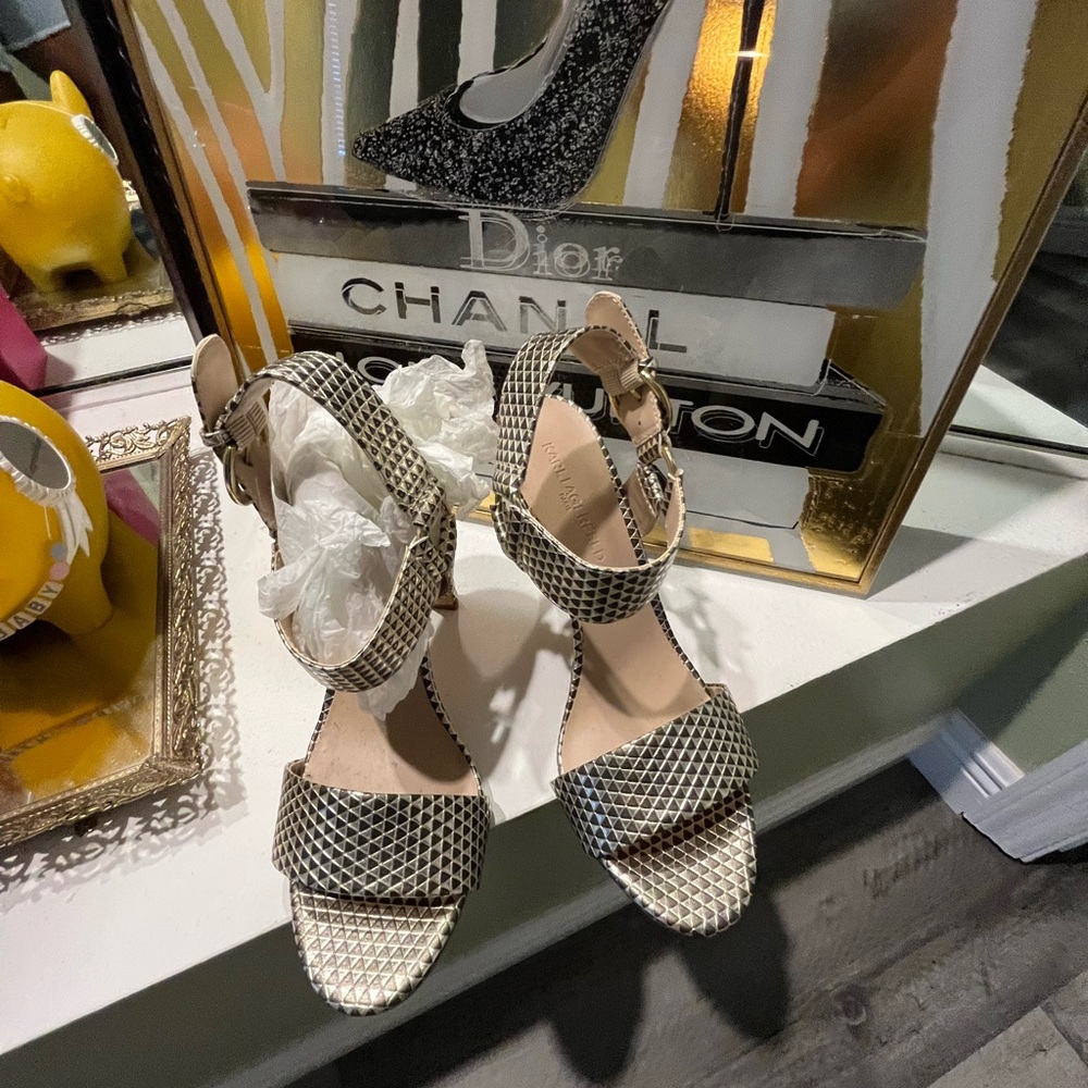 Karl Lagerfeld Paris Snake Dress Sandals